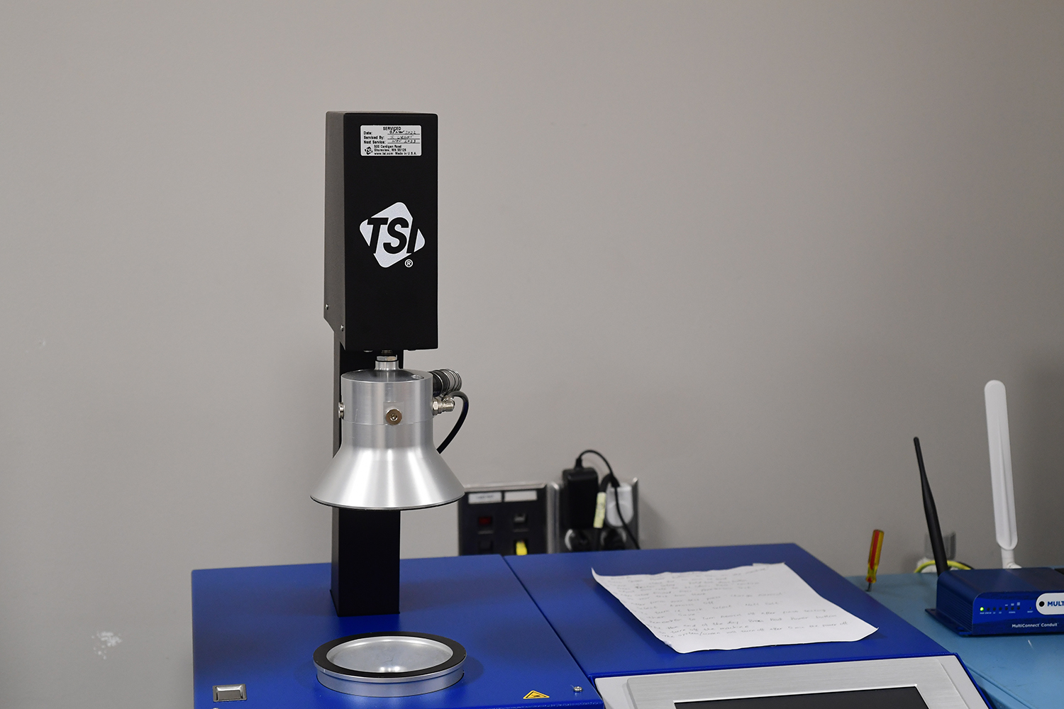 TSI 8130 A filtration efficiency tester at The Nonwovens Institute