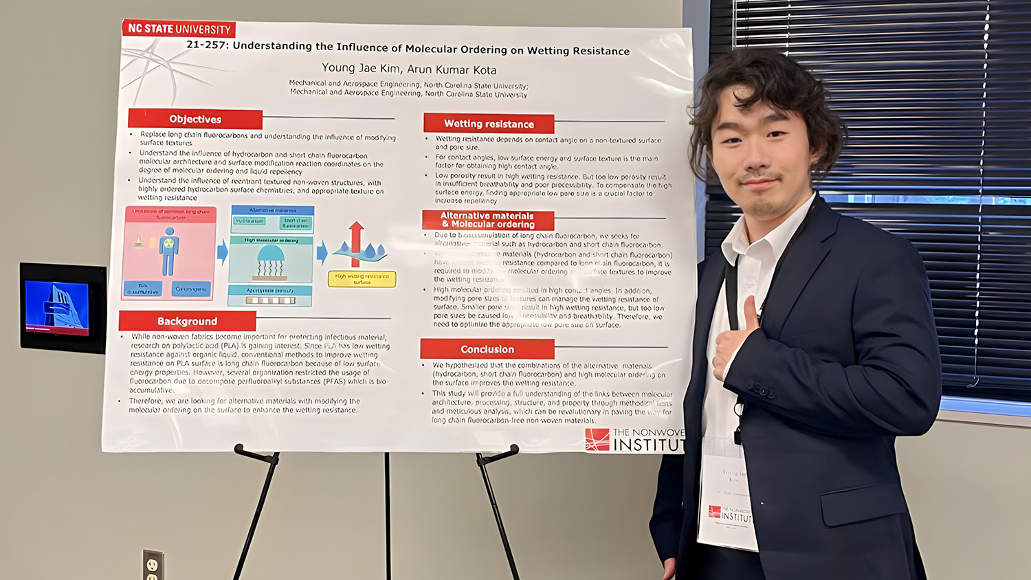 Young Jae Kim, The Nonwovens Institute, NC State University
