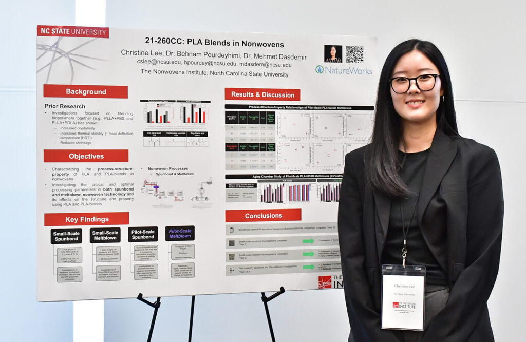 Christine Lee, Fiber and Polymer Science, NC State University/The Nonwovens Institute