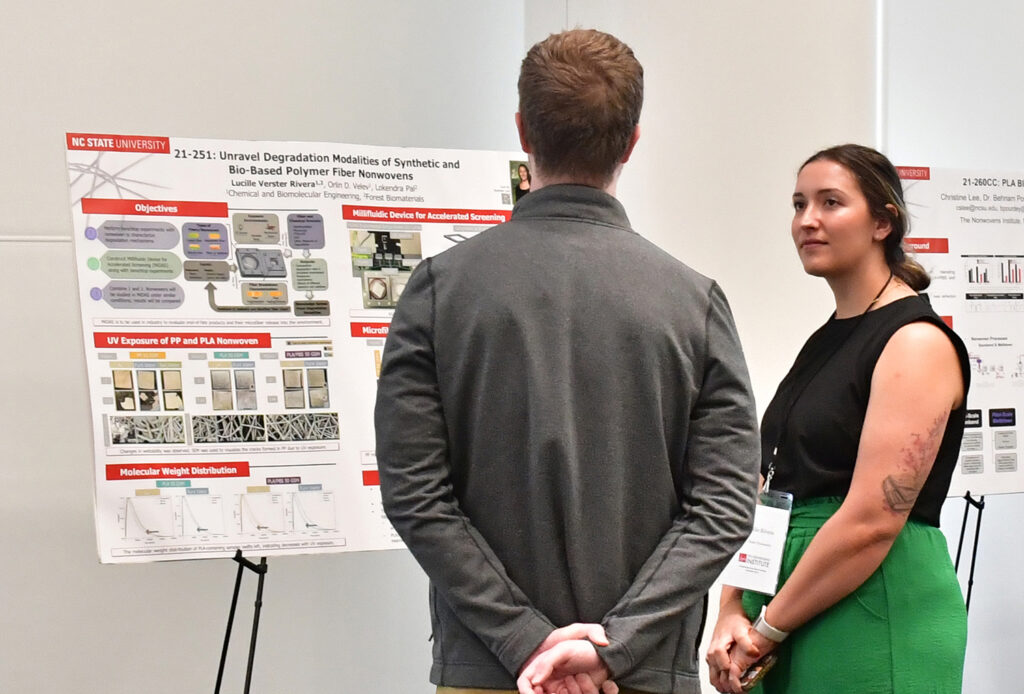 Lucille Verster Rivera, Chemical and Biomolecular Engineering, Forest Biomaterials, NC State University/The Nonwovens Institute