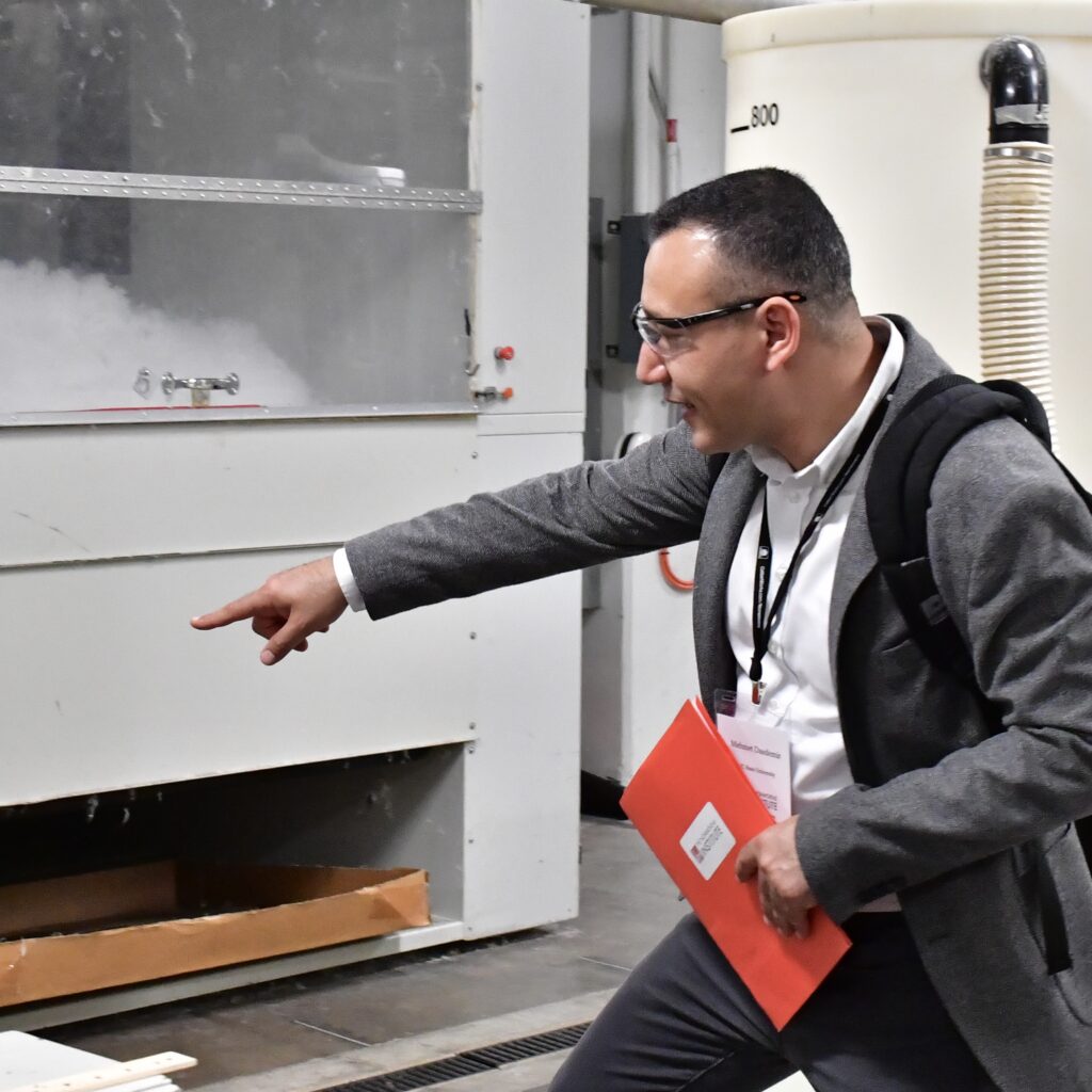 man pointing during NWI tour